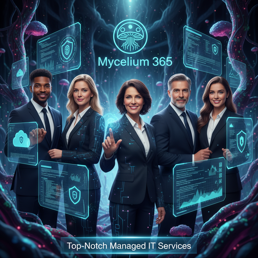 A professional photo of the Mycelium 365 team, showcasing their expertise and dedication to providing top-notch managed IT services.