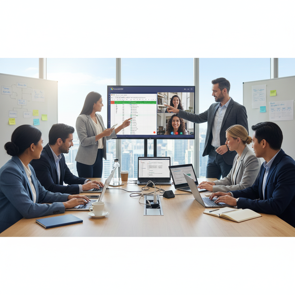 Australian professionals collaborating with Microsoft 365
