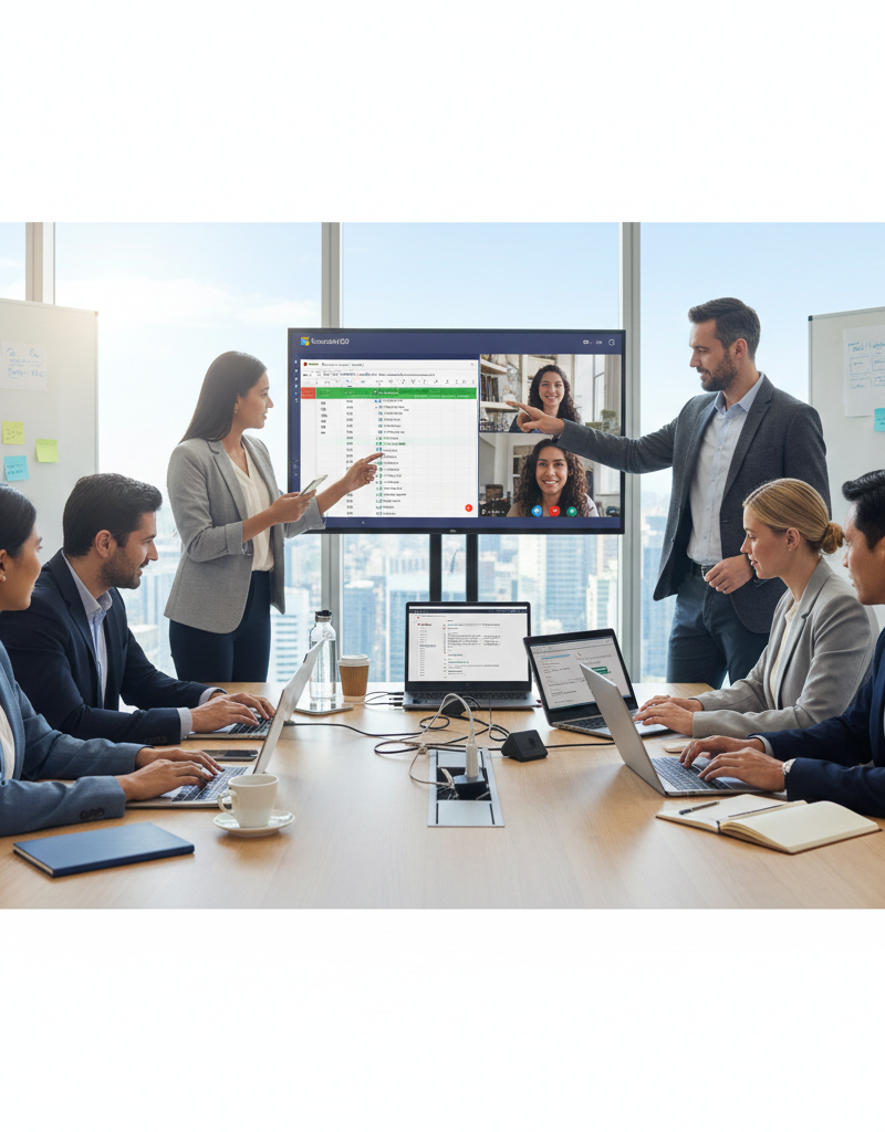 Australian professionals collaborating with Microsoft 365